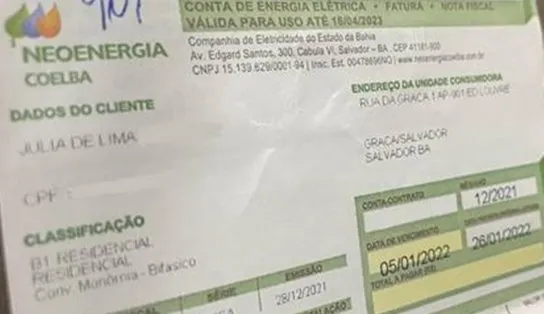 Se ligue! Últimos dias para pagar sua fatura de energia com R$ 20 de desconto 