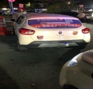 Carro utilizado no sequestro