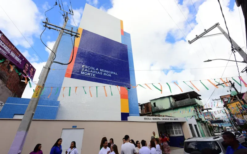 Onde antes funcionava uma estrutura precária, hoje se ergue um prédio de 1,2 mil metros quadrados, planejado para garantir conforto térmico, acessibilidade e melhores condições de aprendizado/Foto: Reprodução