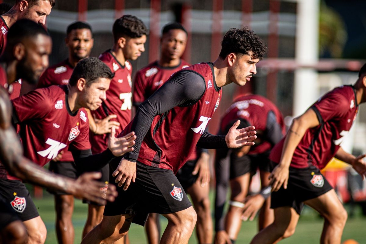O treino aberto para a torcida do Vitória antecede o clássico BaVi. Foto: Victor Ferreira/EC Vitória