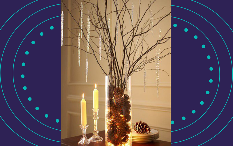 Transforme pequenos cantos da casa com elementos naturais para trazer um clima natalino mais aconchegante/Foto: Reprodução