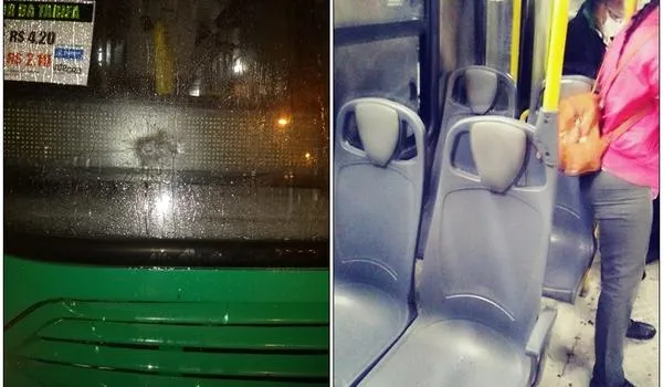 Assaltantes de banco fuzilam ônibus e deixam rodoviário baleado em Salvador 