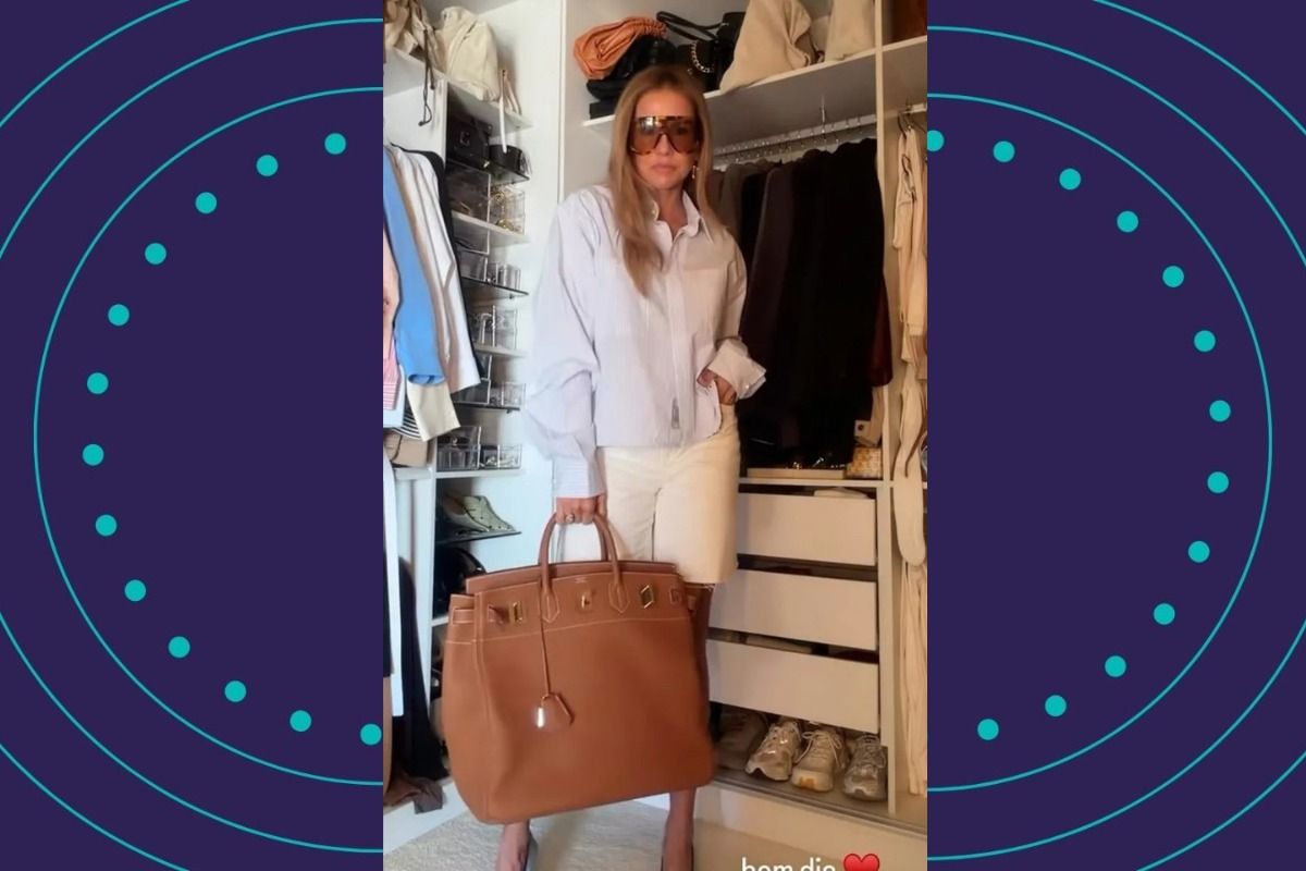 Deborah Secco posa com bolsa de luxo. Foto: Reprod&ccedil;&atilde;o | Redes Sociais