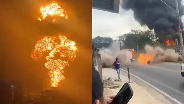 Inc&ecirc;ndio em f&aacute;brica qu&iacute;mica entra no segundo dia e provoca novas explos&otilde;es