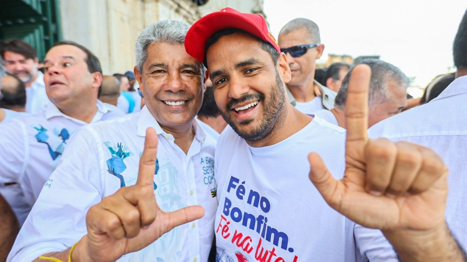 Tássio Brito, presidente do PT, e Jerônimo Rodrigues; Foto:Jonas Souza