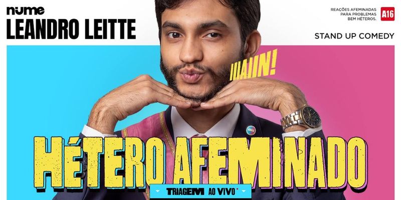 O humorista Leandro Leitte transforma situa&ccedil;&otilde;es de relacionamentos, amizades, inseguran&ccedil;as e dramas pessoais em hist&oacute;rias de stand-up/Foto: Divulga&ccedil;&atilde;o