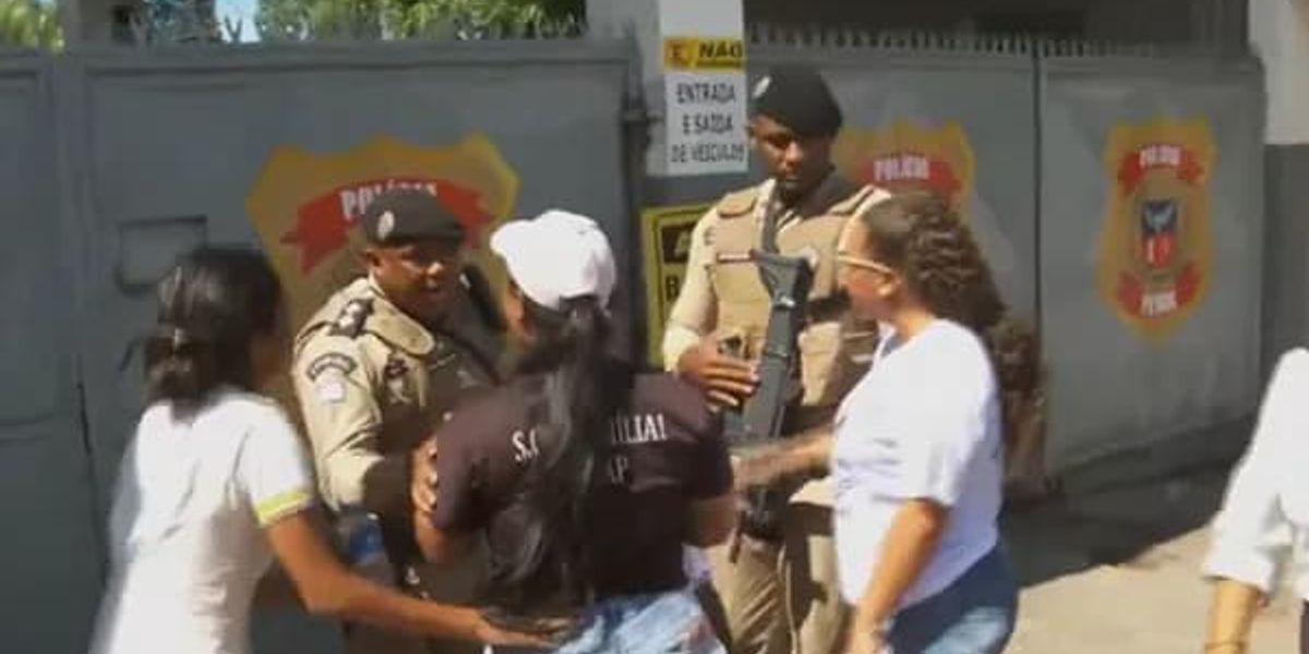 Fam&iacute;lias denunciam pres&iacute;dio de Salvador por neglig&ecirc;ncia e maus tratos.Foto: TV Aratu