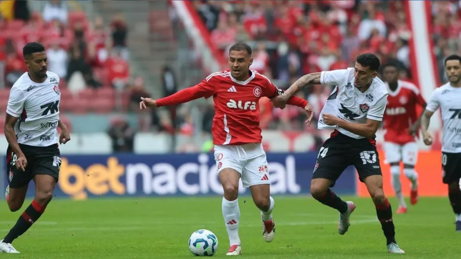 No primeiro turno, o Internacional venceu o Vitória por 1 a 0, em Porto Alegre. Foto: Ricardo Duarte |SC Internacional