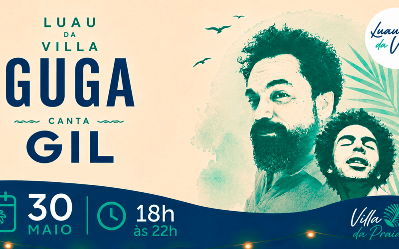 O Luau Villa da Praia - Guga canta Gil &eacute; um evento musical intimista e p&eacute; na areia realizado em Salvador, Bahia/Foto: Divulga&ccedil;&atilde;o&nbsp;