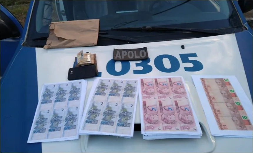 Motorista de aplicativo é preso com R$ 1 mil reais falsos, no bairro de Cajazeiras