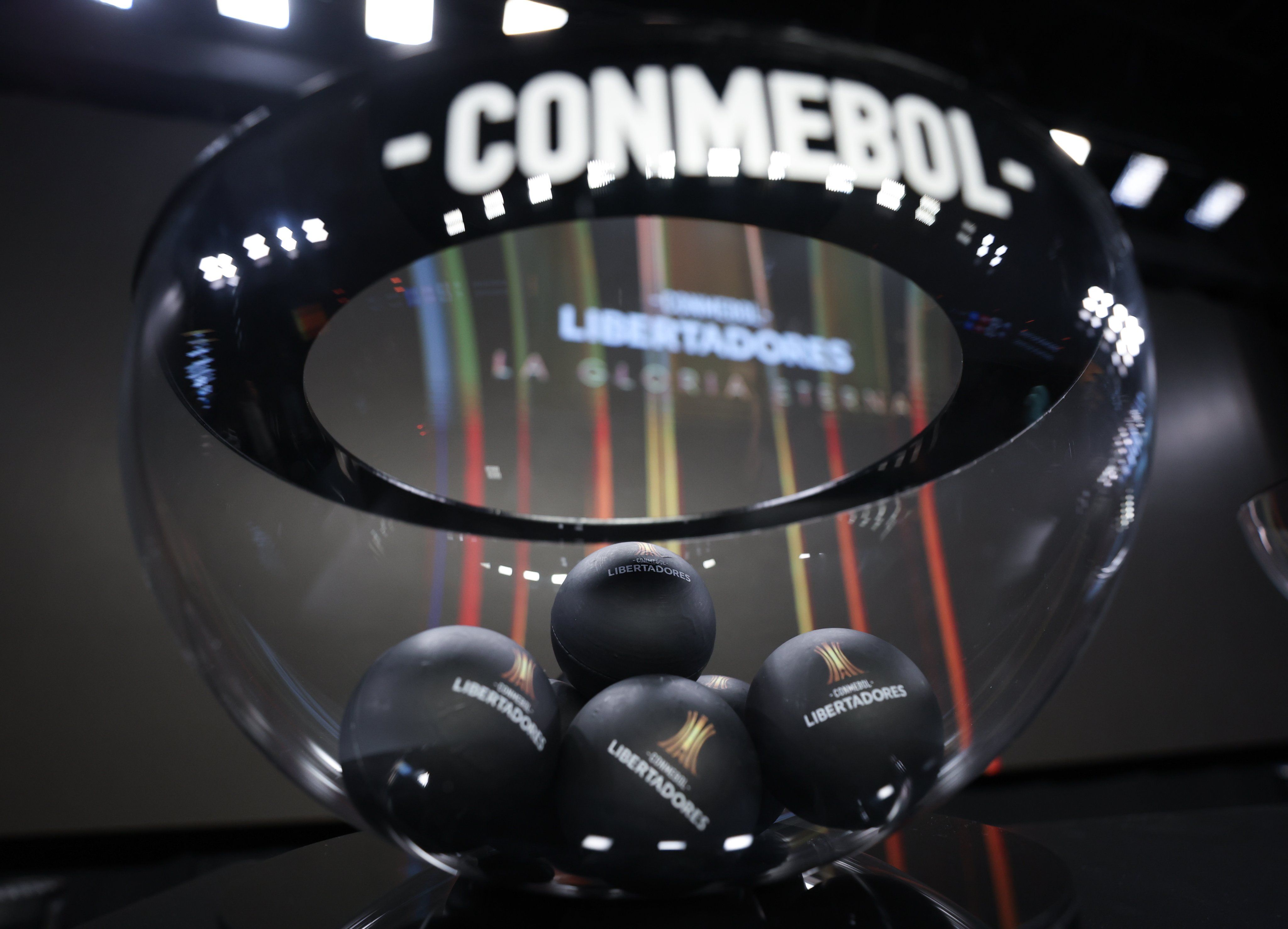 Sorteio da Conmebol. Foto: Divulgação/Conmebol