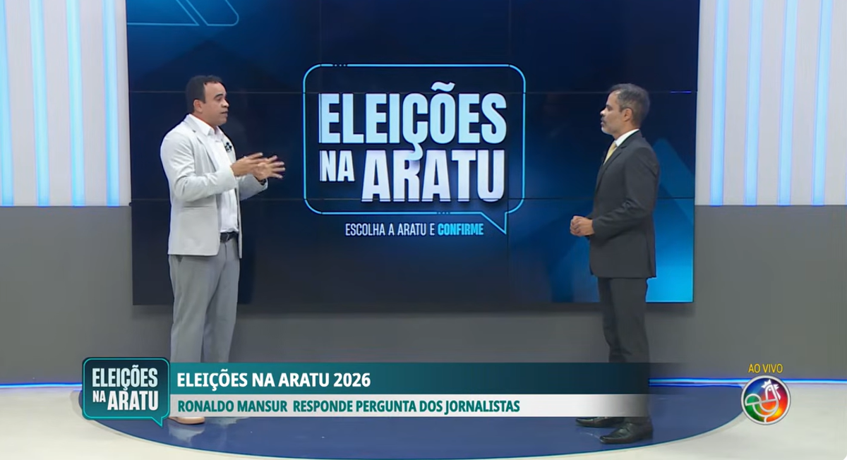 Candidato Do Psol Ao Governo Da Bahia, Ronaldo Mansur Foi O Terceiro Entrevistado Da S&eacute;rie De Sabatinas Da TV Aratu  