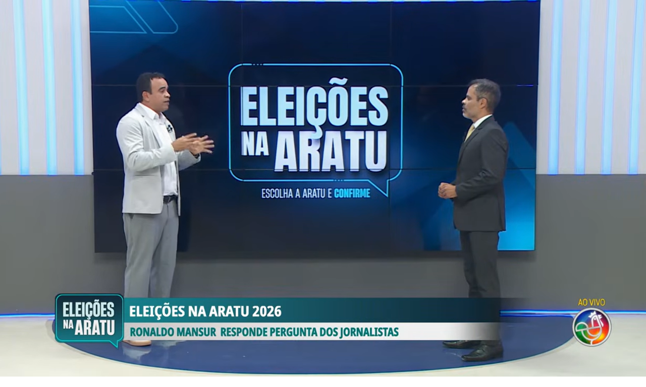 S&eacute;rie de sabatinas &eacute; realizada ao vivo na TV Aratu. Foto: TV Aratu