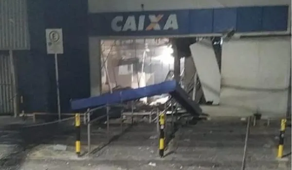 Agência da Caixa Econômica é explodida pela 2ª vez em menos de 60 dias na Fazenda Grande do Retiro
