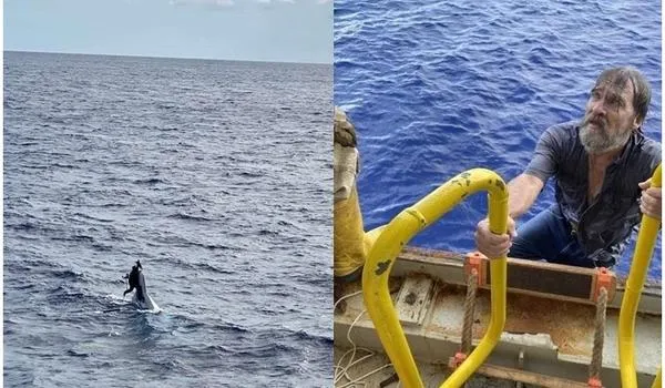 Desaparecido,  marinheiro é encontrado a 138 km da costa, agarrado ao casco de barco naufragado 