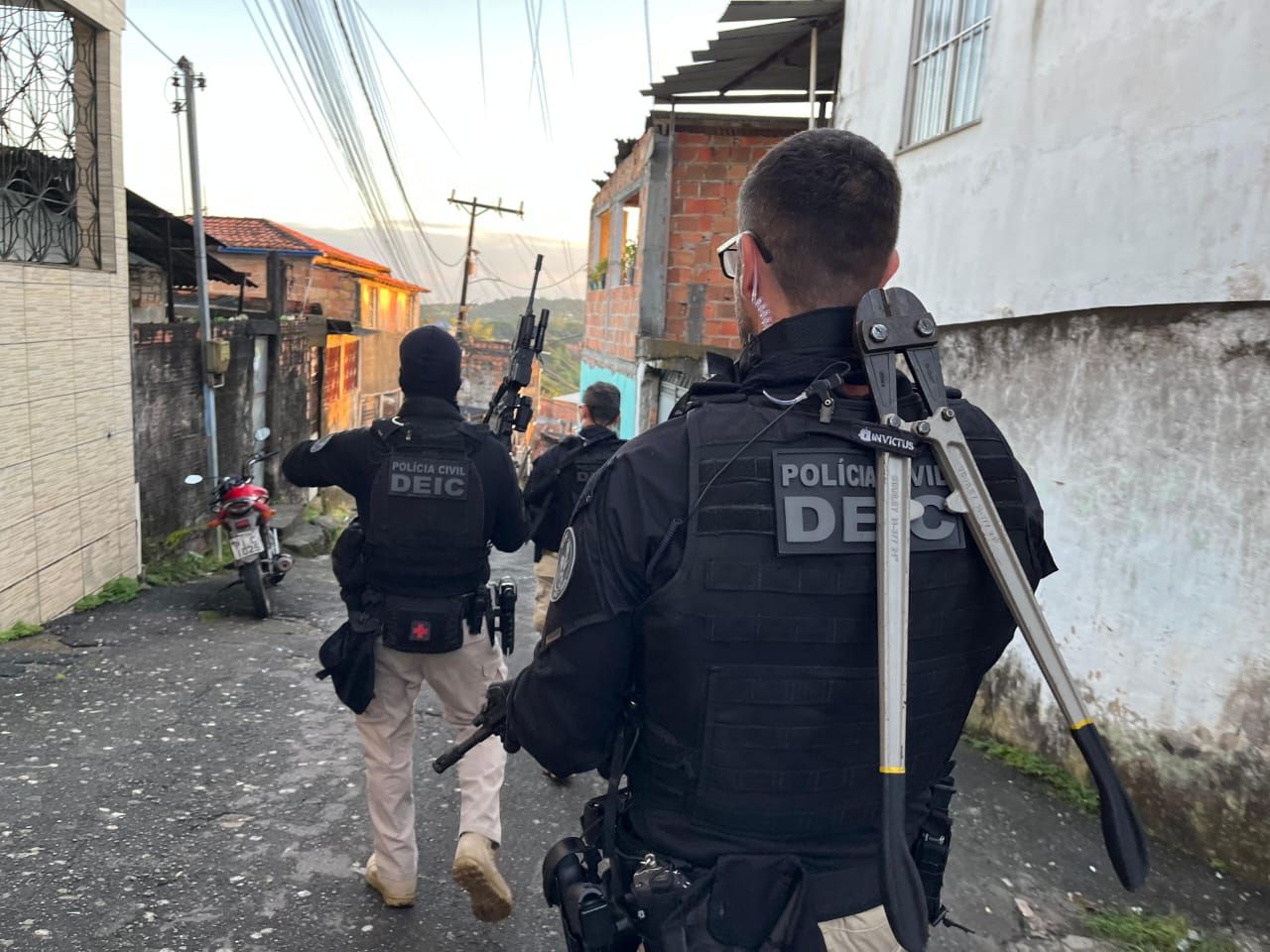 Operação contra crimes patrimoniais. Foto: Marcela Correia e Felipe Conceição/ Ascom PCBA