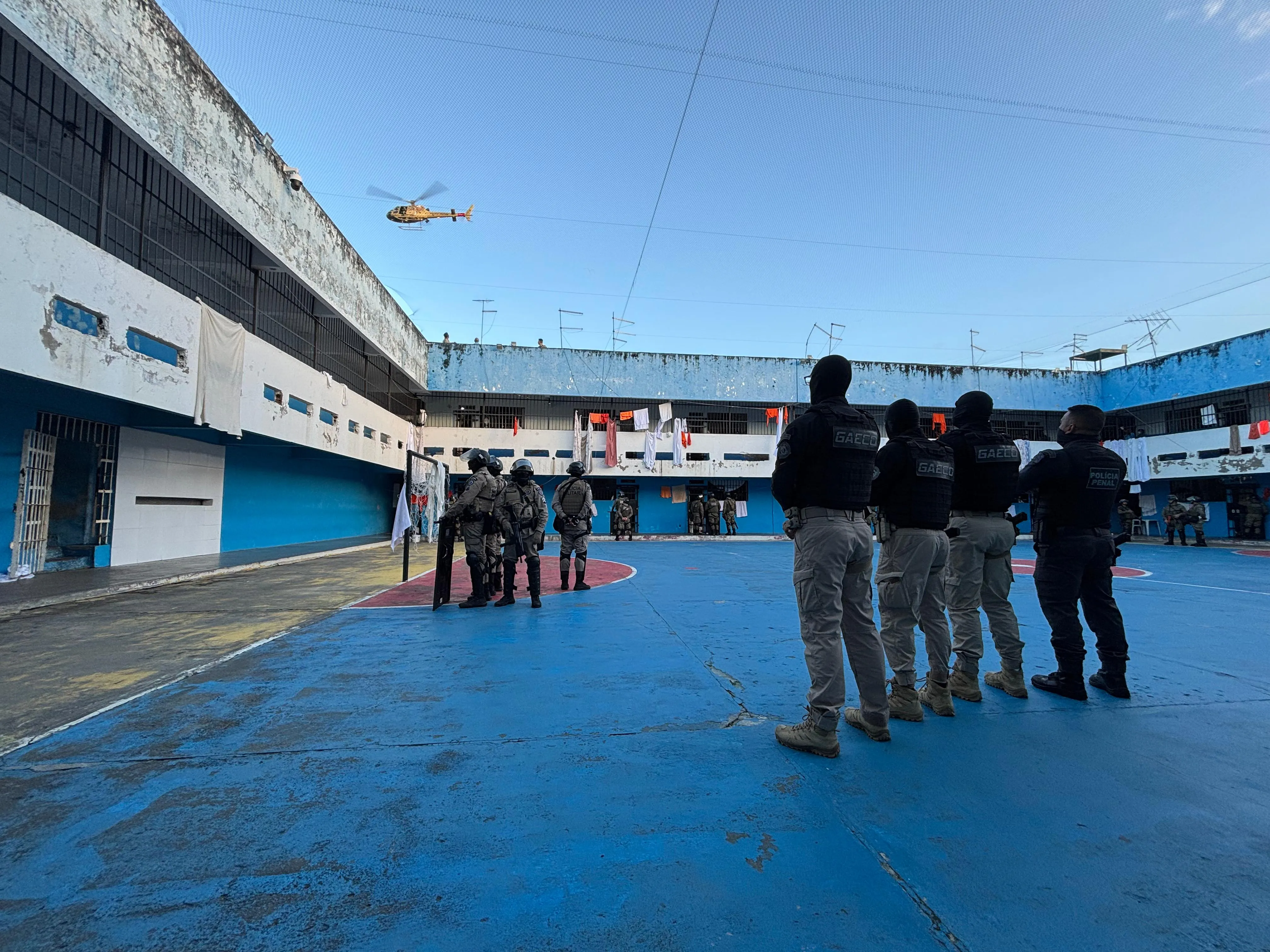 Operação no Conjunto Penal de Itabuna. Foto: NUCOM/SEAP