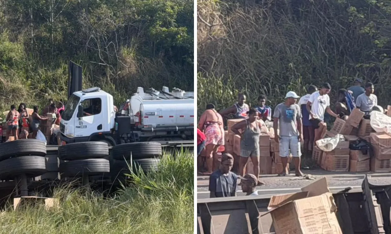 Carga de bsicoitos saqueada