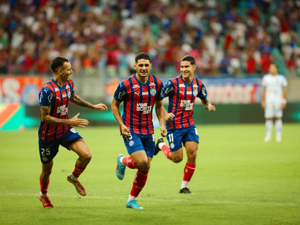 Os gols do Bahia que permitiram o clube vencer o Paysandu e avançar na Copa do Brasil foram marcados por Willian José (2), Michel Araújo e Rodrigo Nestor. Foto: EC Bahia