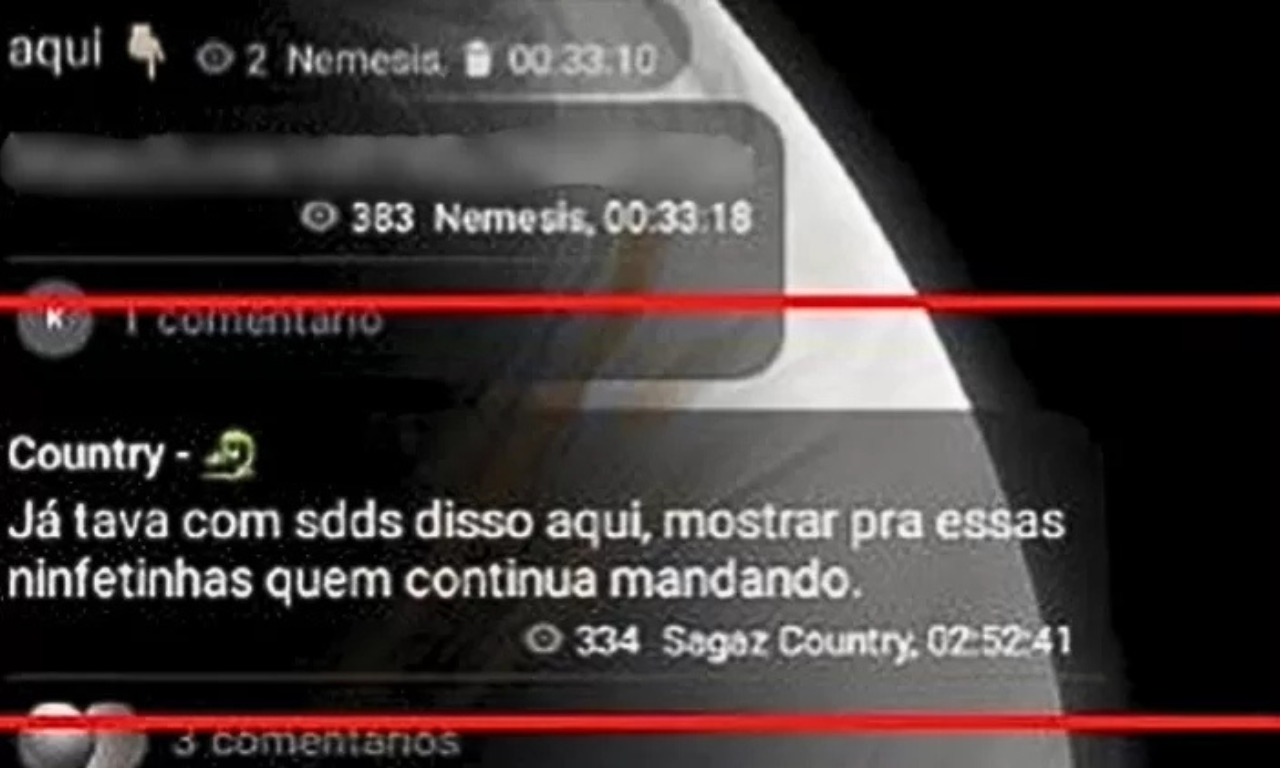 Troca de mensagens entre os membros do 