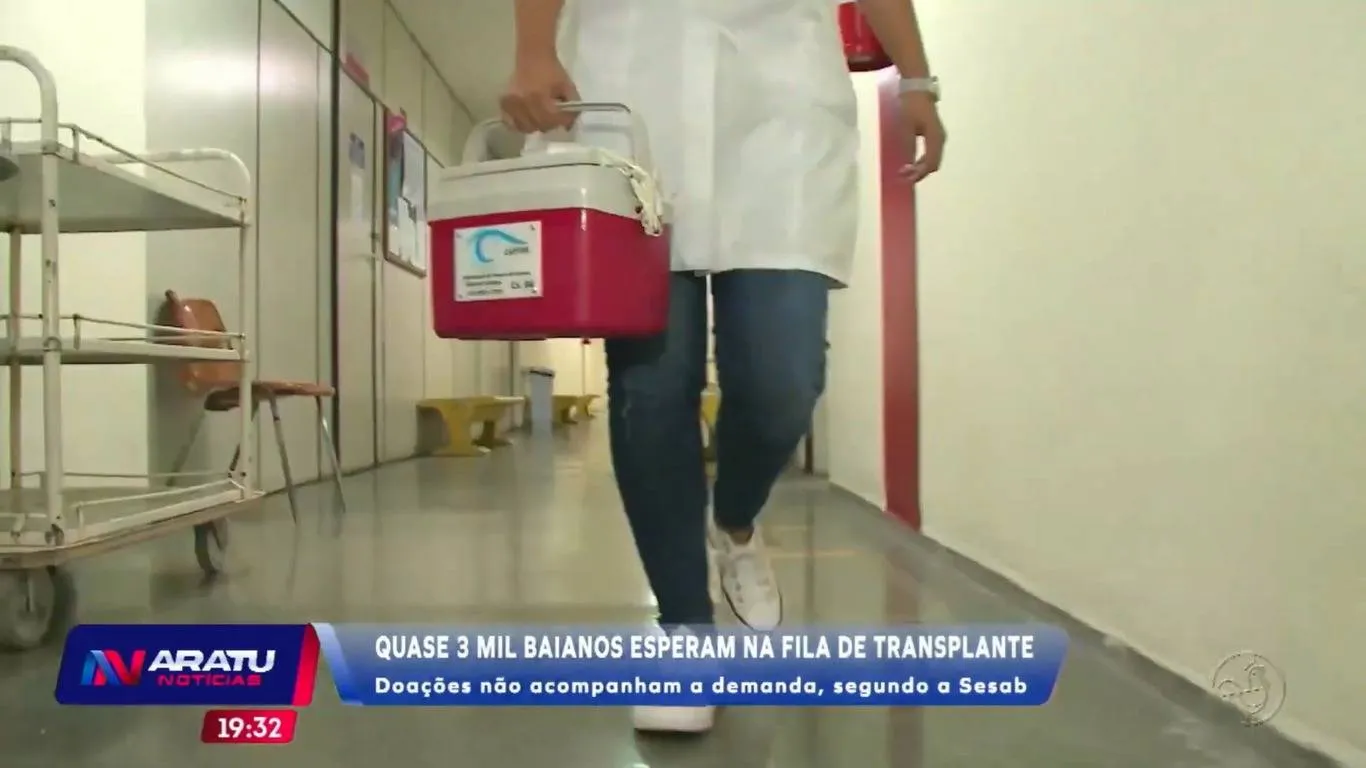 Quase 3 mil baianos esperam na fila de transplante: Doações não acompanham a demanda