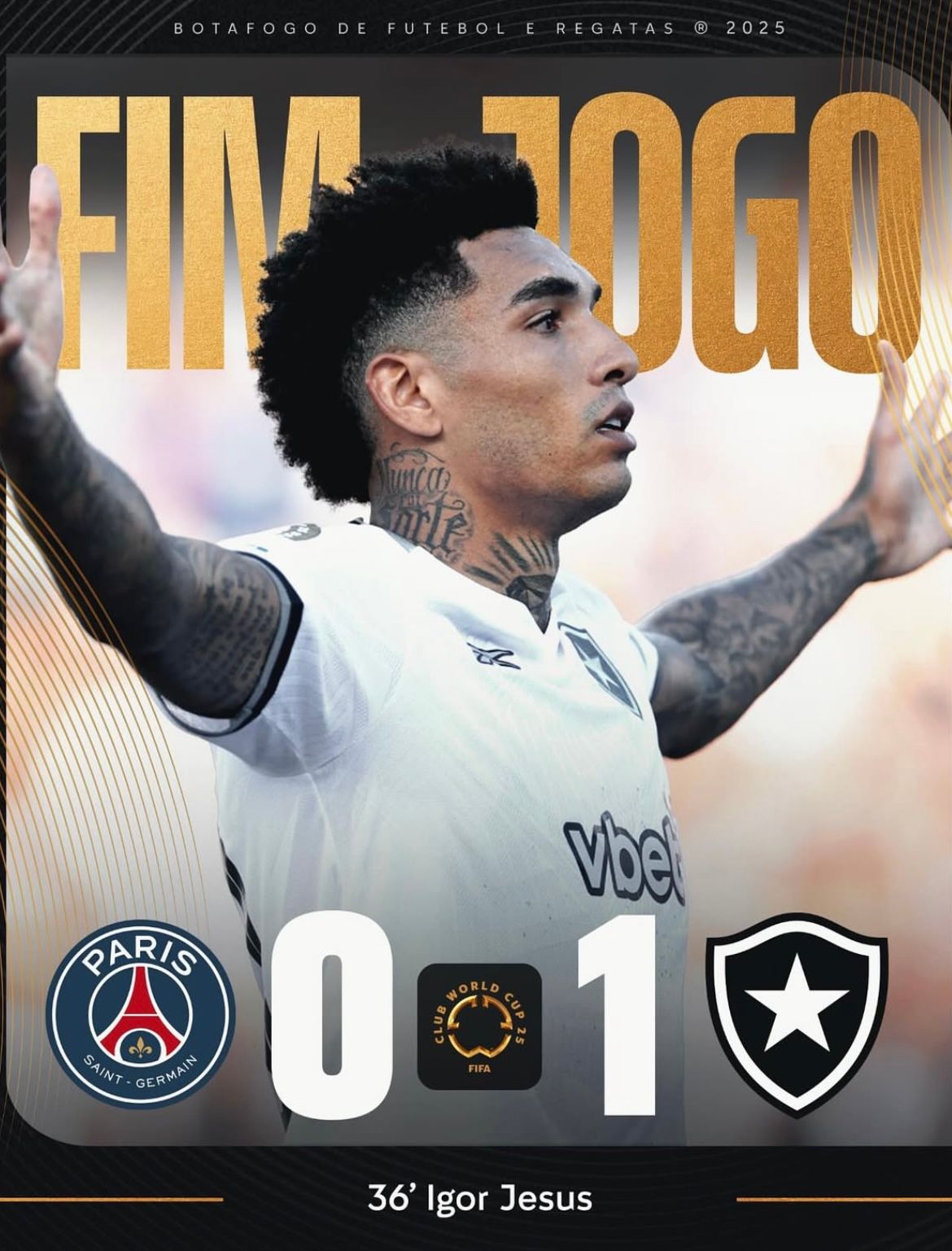 Botafogo superou o PSG pelo super mundial de clubes