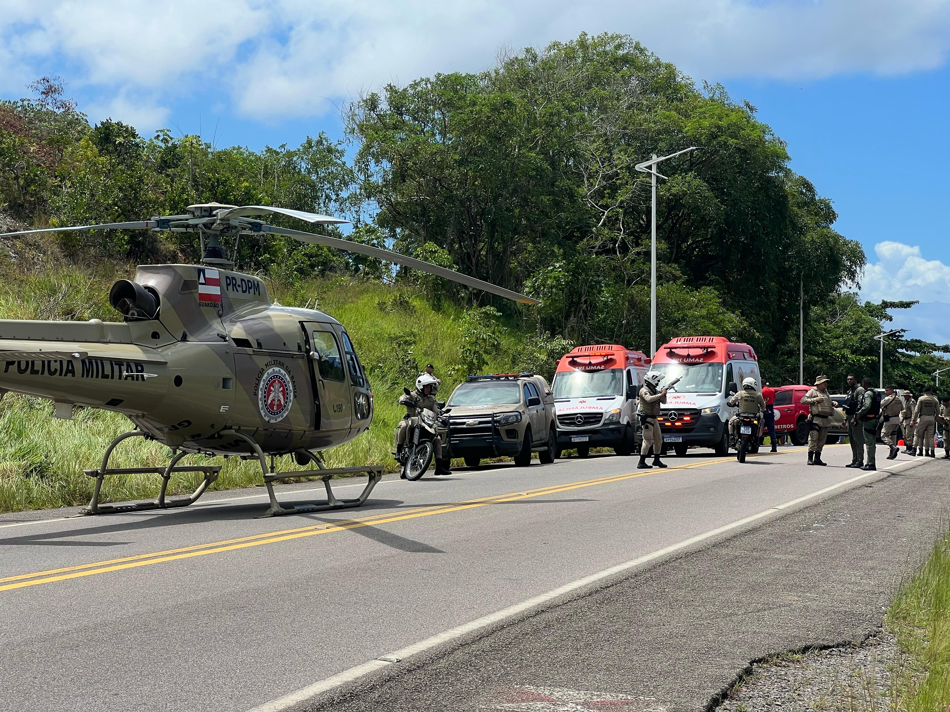 Acidente aconteceu em rodovia que liga Santo Antônio de Jesus a Salvador. Foto: Leitor Aratu ON