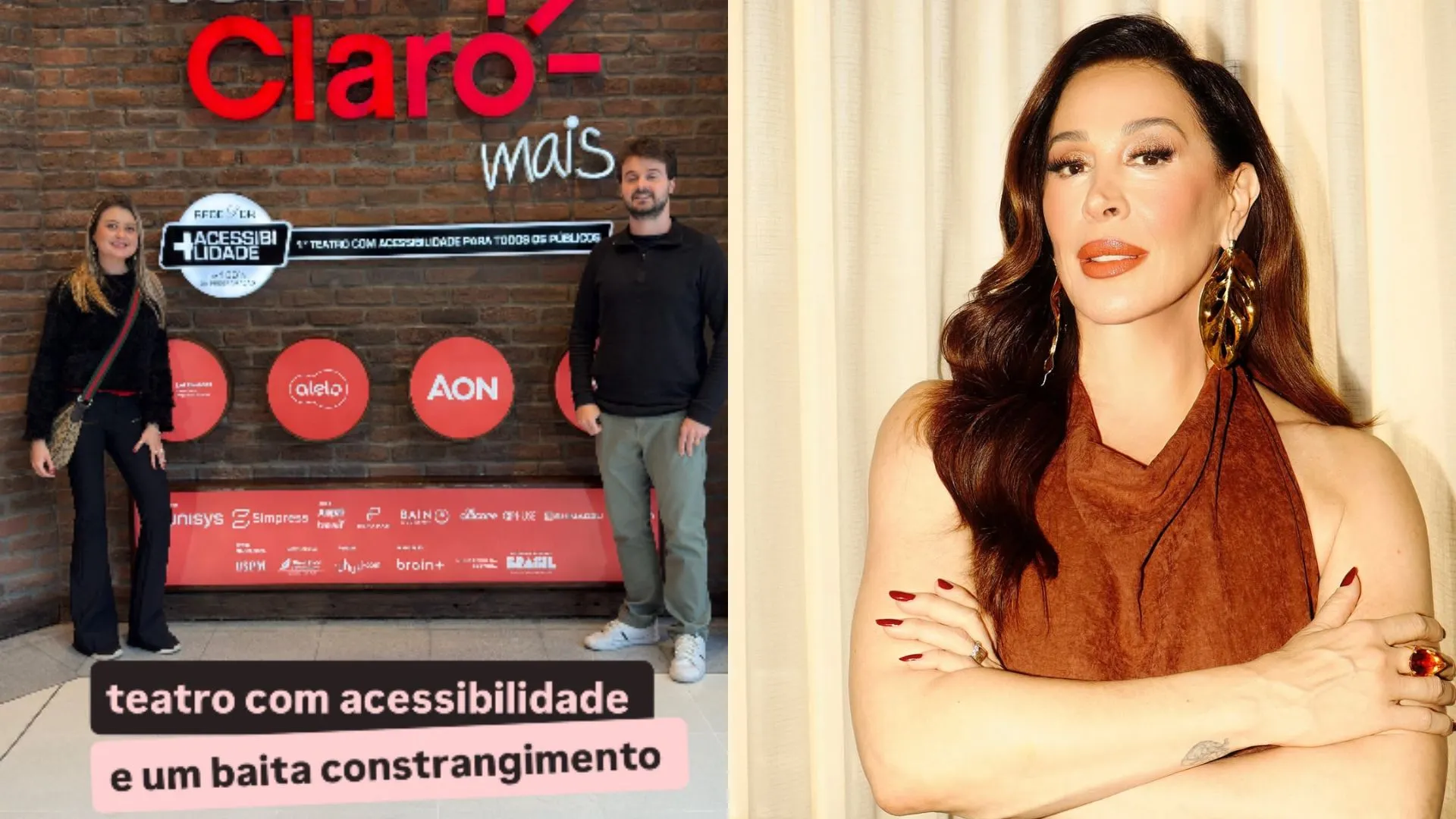 Cláudia Raia pede desculpas a fã deficiente visual após gafe em teatro