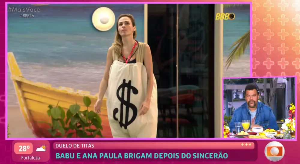 'Não sabe lidar com protagonismo feminino', diz Ana Maria Braga a Babu após BBB 26