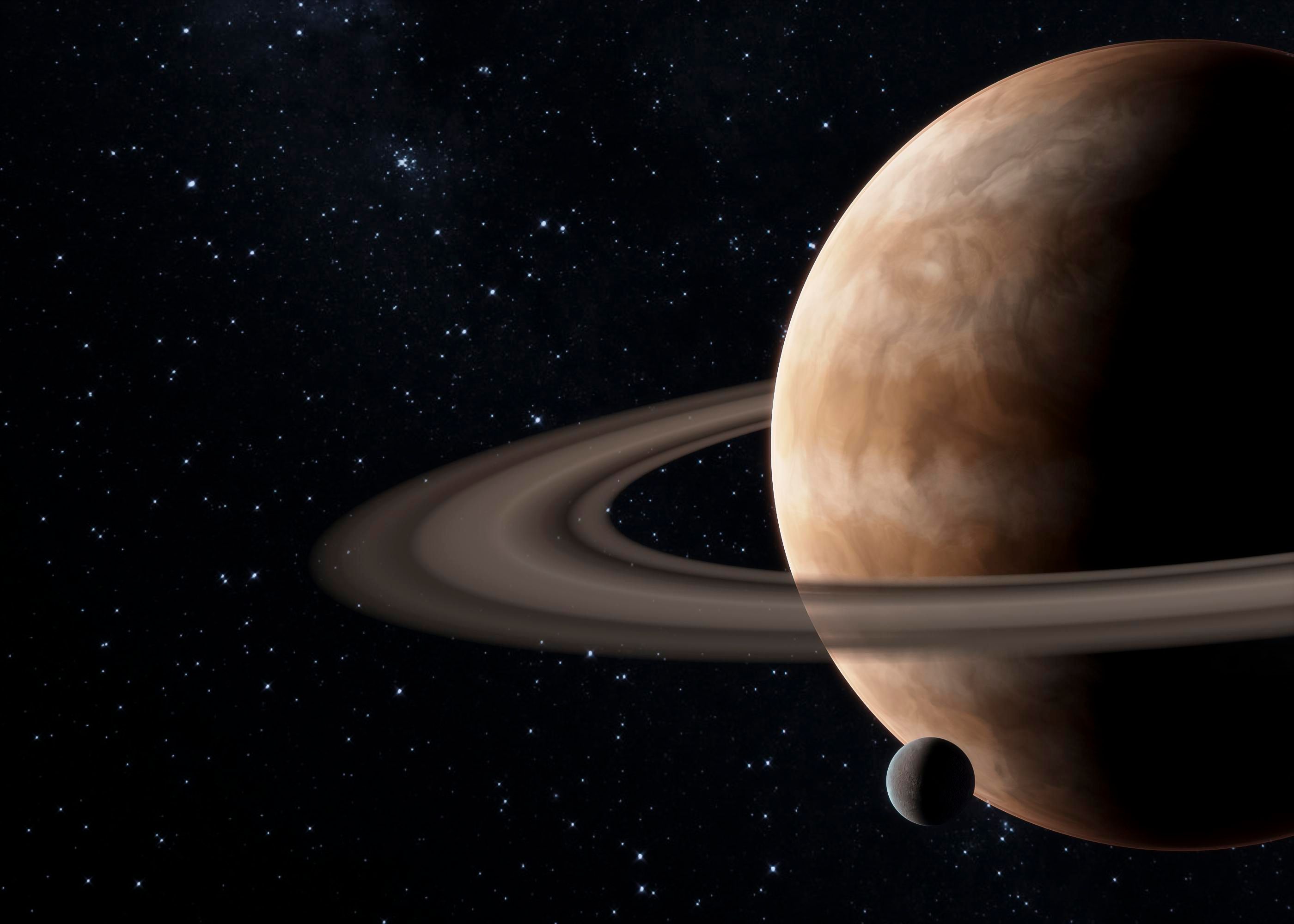 Saturno inicia nova fase após dois anos em peixes. Foto: Ilustrativa / Freepik 