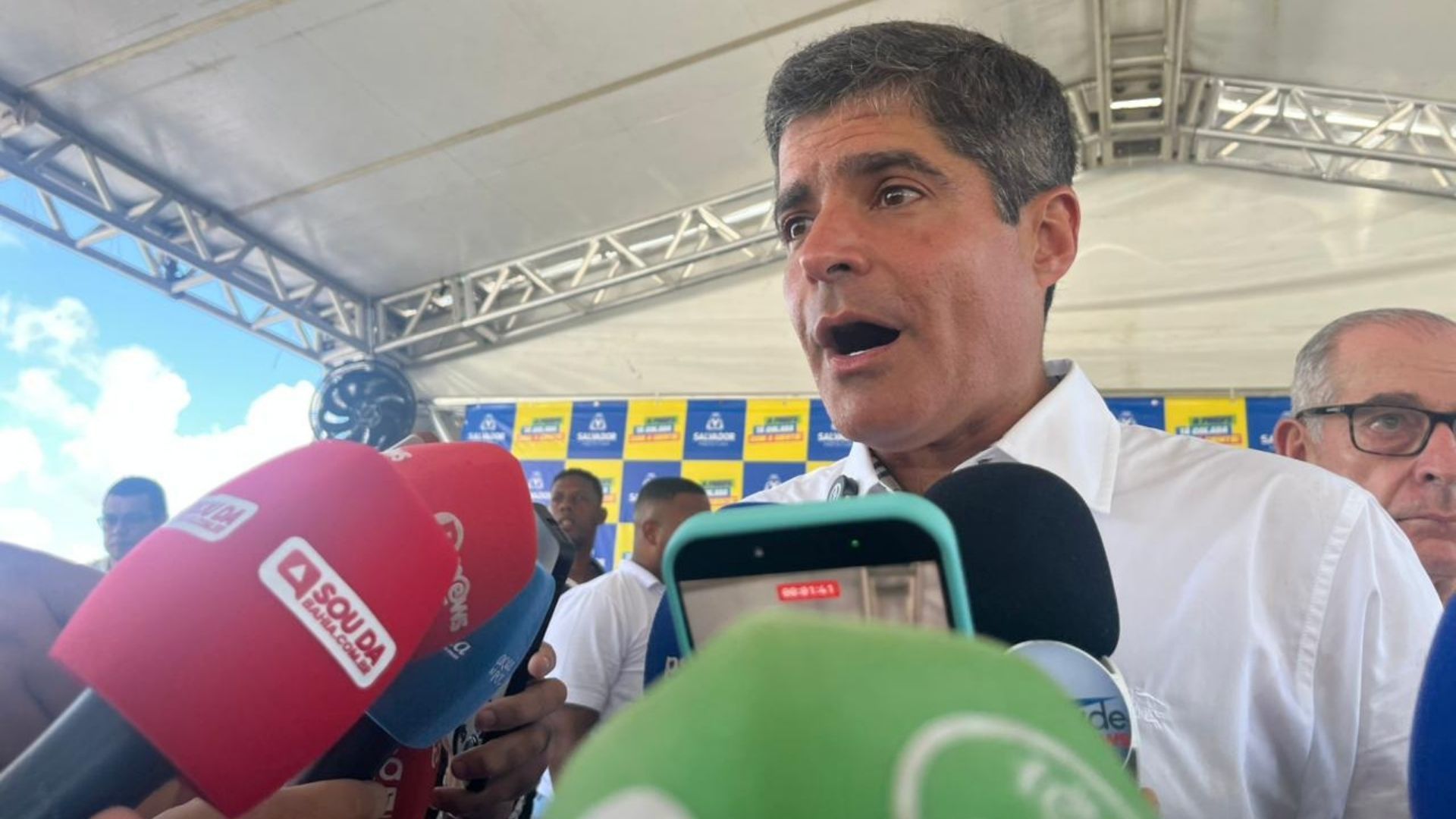 Movimento que &ldquo;tem for&ccedil;a e voz&rdquo;, diz ACM Neto ap&oacute;s caminhada de Nikolas Ferreira; Foto: Jo&atilde;o Tramm/Aratu On