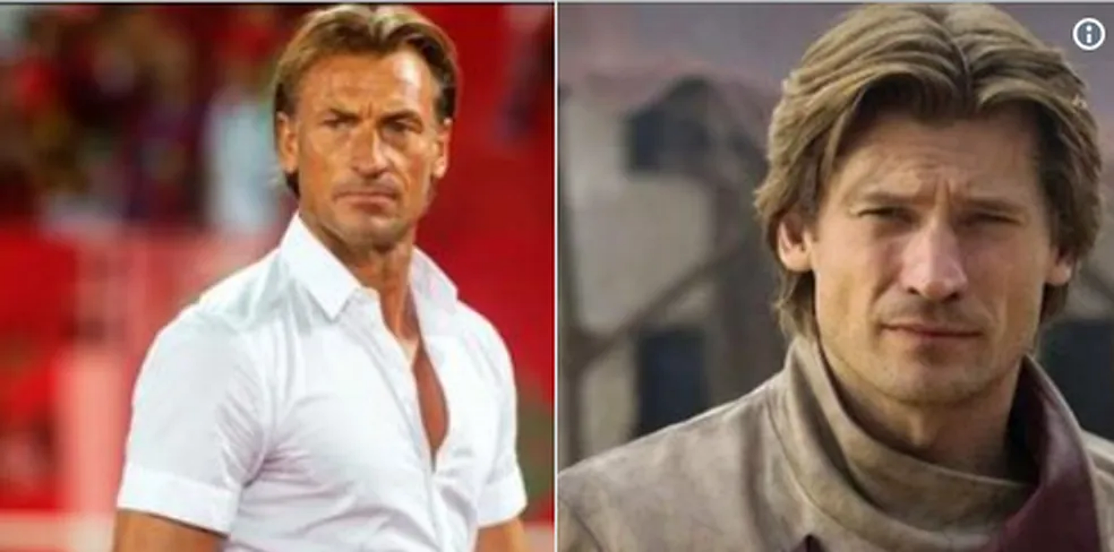 Hervé Renard e o ator de Game of Thrones. Foto: Reprodução