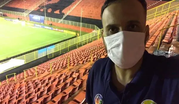 No Barradão, repórter da TV Aratu mostra novas regras de segurança em dia de retorno da Copa do Nordeste