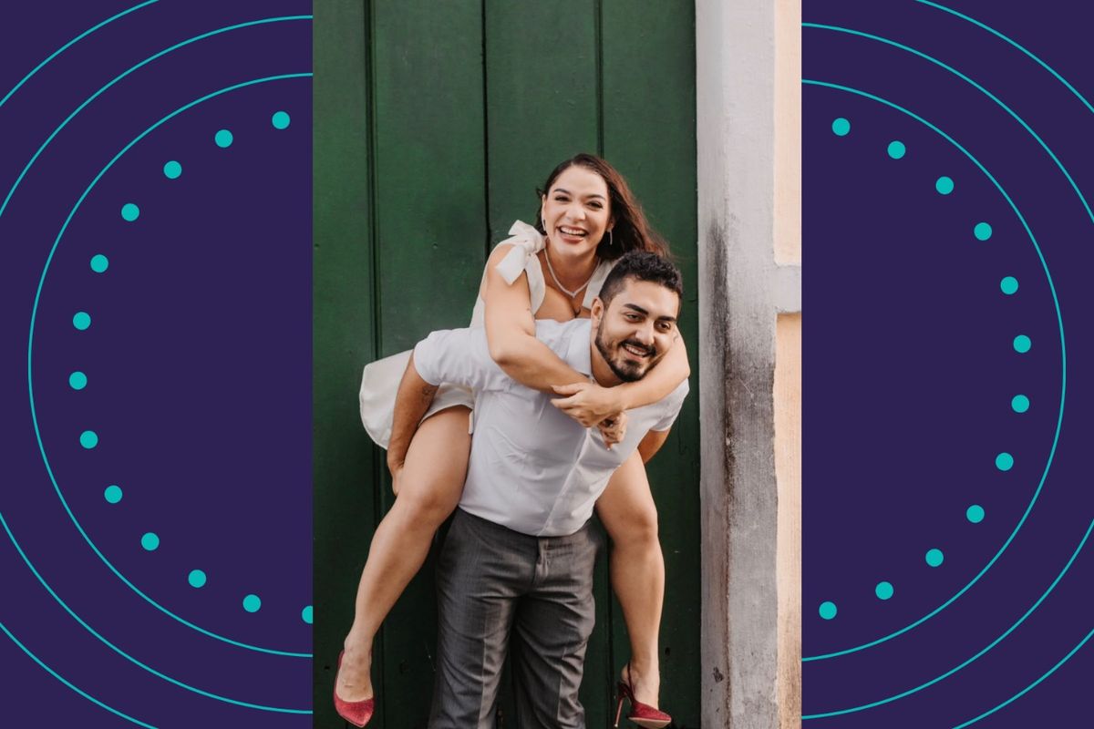 Cirilo e Samile est&atilde;o casados h&aacute; menos de 1 ano. Foto: Acervo Pessoal