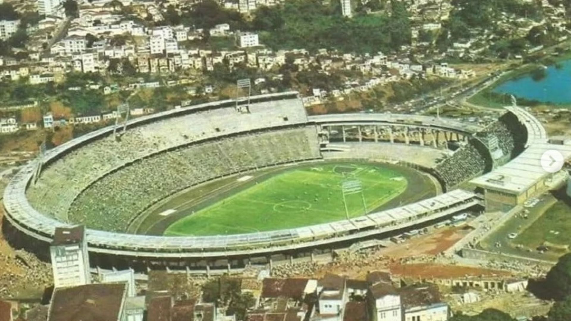 Antiga Fonte Nova. Foto: Reprodução | Instagram/Portal dos Estádios