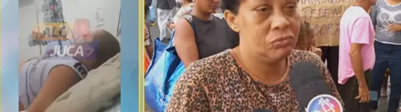 Fam&iacute;lia culpa polui&ccedil;&atilde;o de praia em Salvador por morte de crian&ccedil;a de 9 anos.Foto: TV Aratu