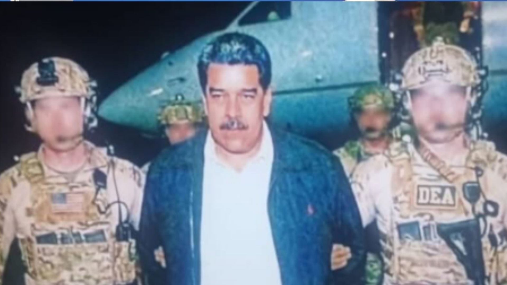 Nicolas Maduro Preso em opera&ccedil;&atilde;o dos EUA. Foto: Reprodu&ccedil;&atilde;o | V&iacute;deo