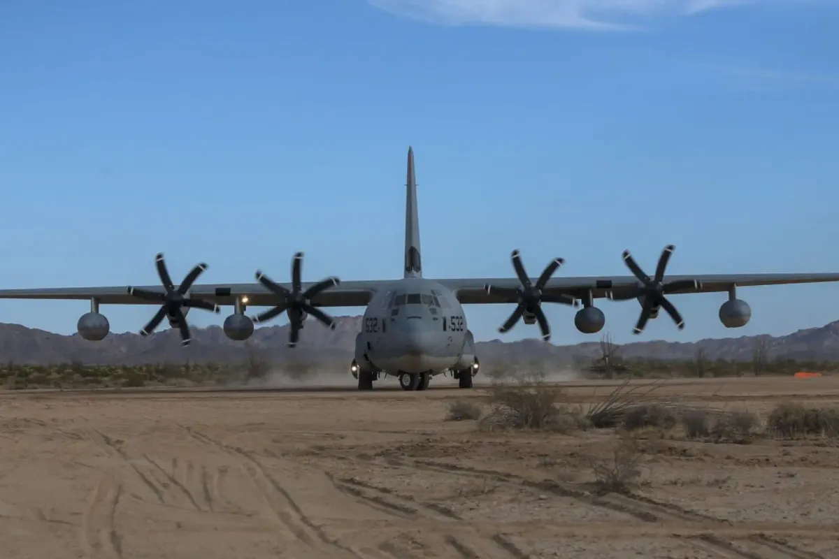 Avi&atilde;o militar dos EUA no Brasil. Foto: Divuga&ccedil;&atilde;o/U.S.M.C