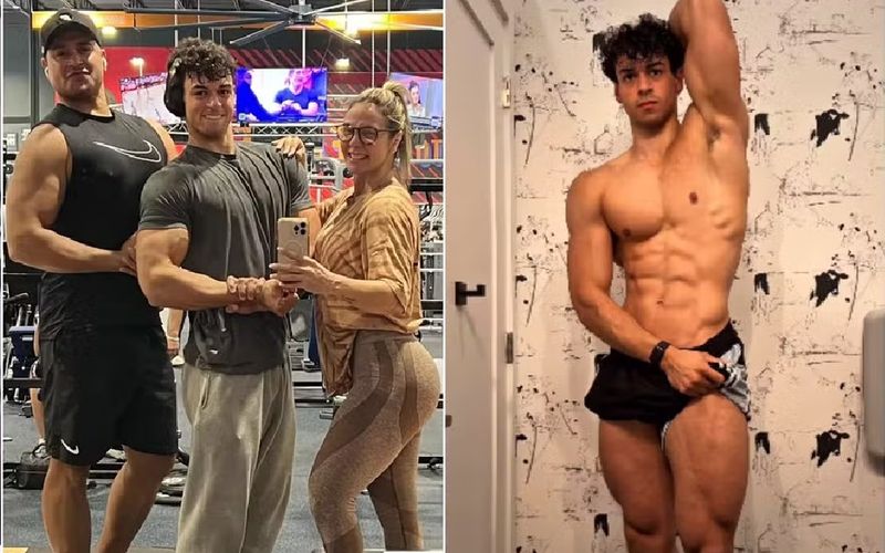 Carla Perez, Xanddy e Camilly Victória acompanharam o atleta durante toda a competição nos EUA/Foto: Redes Sociais 