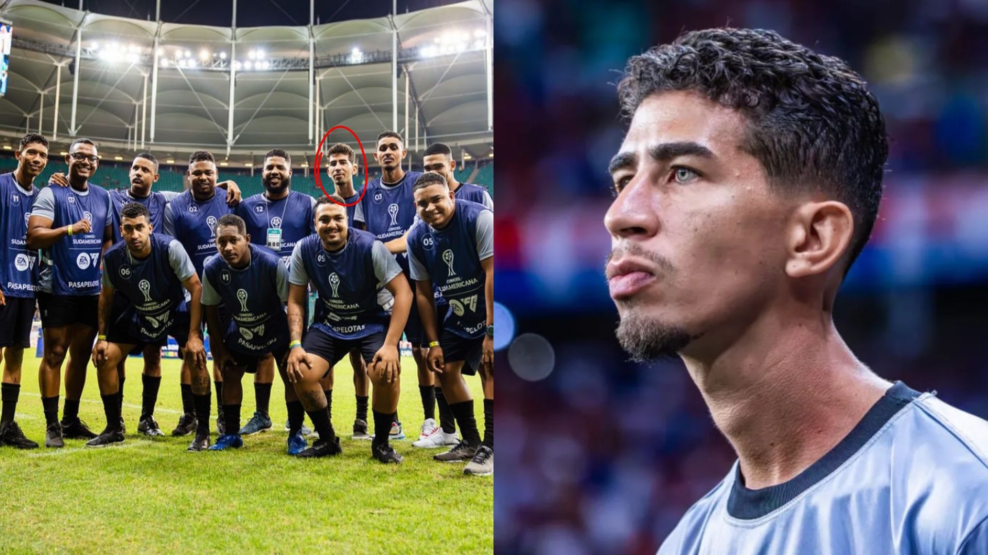 Vitor Bueno, gandula que roubou a cena em Bahia x Ceará | Fotos: reprodução/Instagram