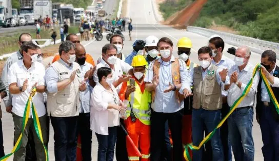 Duplicação de 58 km de pista na BR-101 é entregue na Bahia por Bolsonaro
