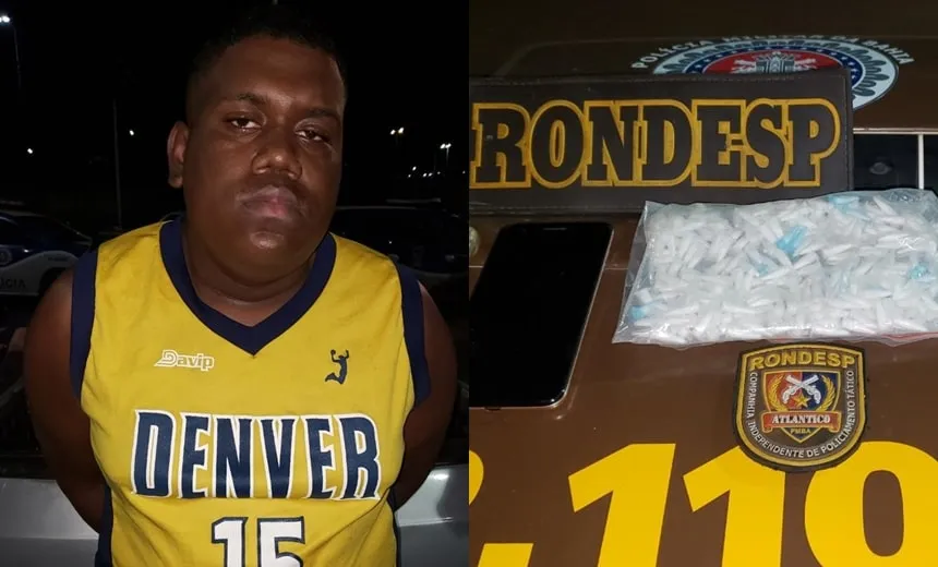 Traficante é preso com arma e drogas na Boca do Rio