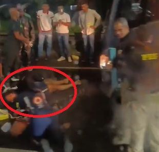 Motociclista fica gravemente ferido em acidente com &ocirc;nibus na BR-324.|Reprodu&ccedil;&atilde;o: Redes Sociais
