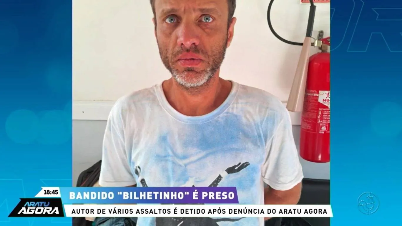 Bandido do Bilhetinho é preso após efetuar roubos em Cajazeiras e na Ilha de Itaparica