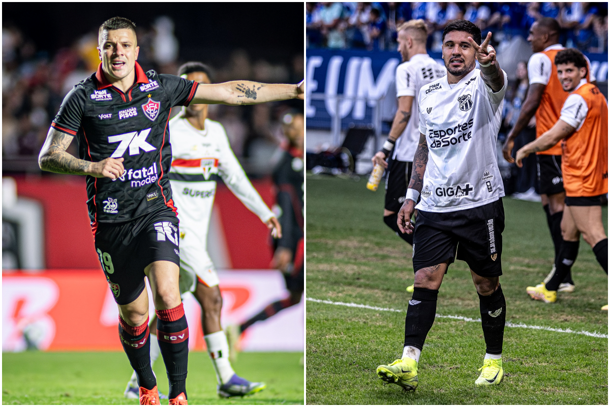 Vitória x Ceará divulgaram as escalações para a partida desta quinta-feira, no Barradão. Foto: Divulgação