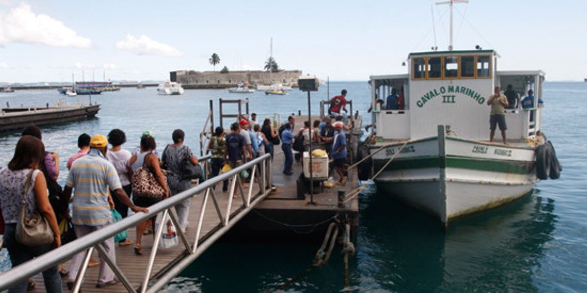 Travessia Salvador-Mar Grande ainda tem intenso fluxo no Terminal N&aacute;utico. | Foto: Divulga&ccedil;&atilde;o