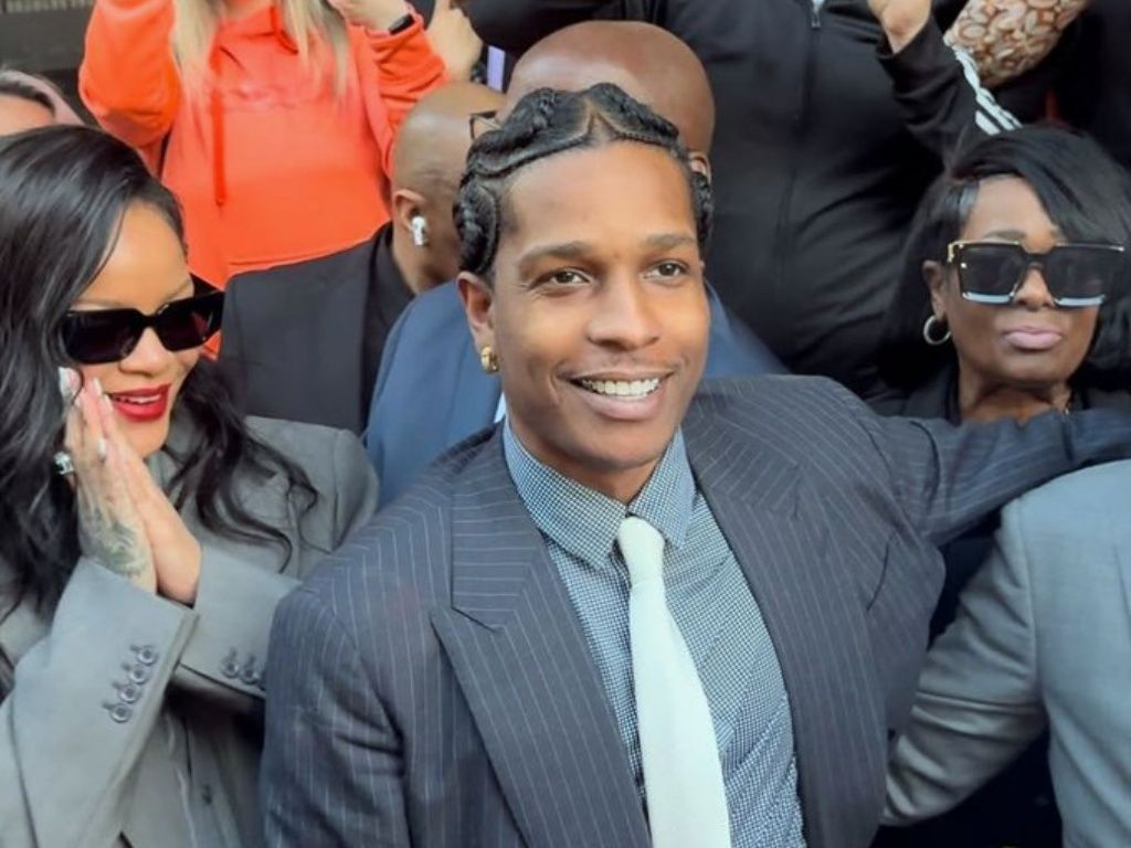 O marido de Rihanna, A$AP Rocky, era julgado por ter atirado contra um amigo em uma discurssão em 2021. Foto: Redes Sociais