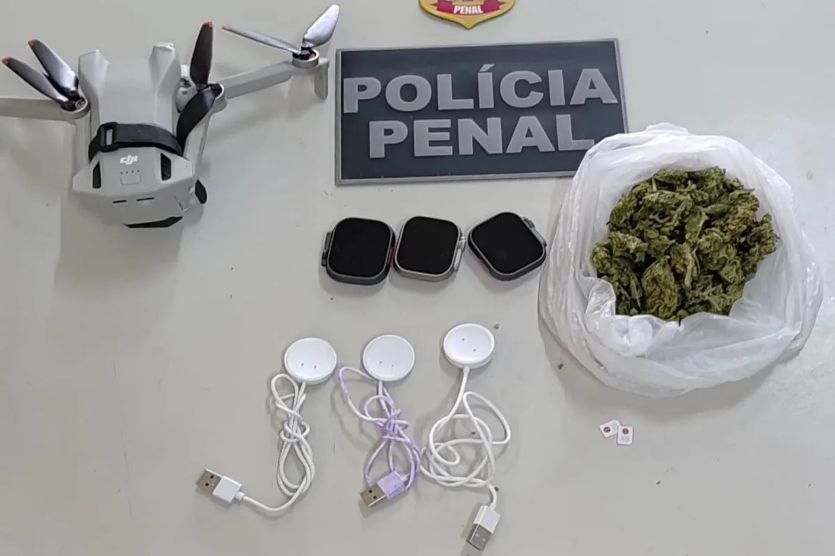 Delivery? Drone que levava drogas para Presídio de Salvador é interceptado