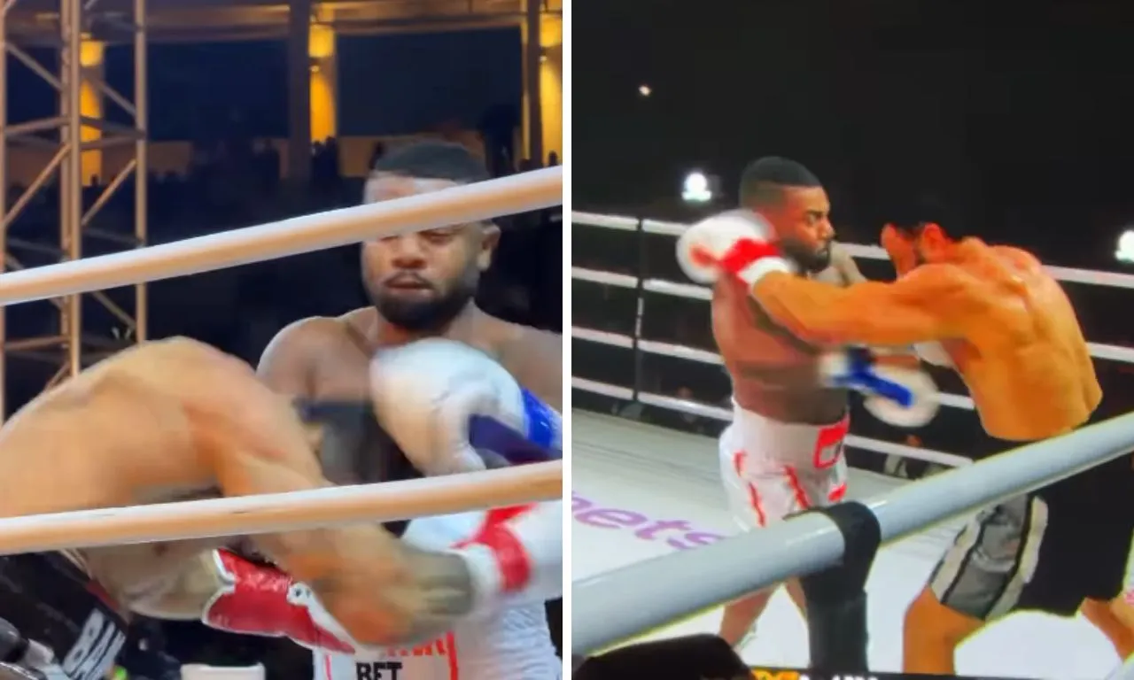 Bambam vence Davi Brito por nocaute técnico no Fight Music Show, em São Paulo