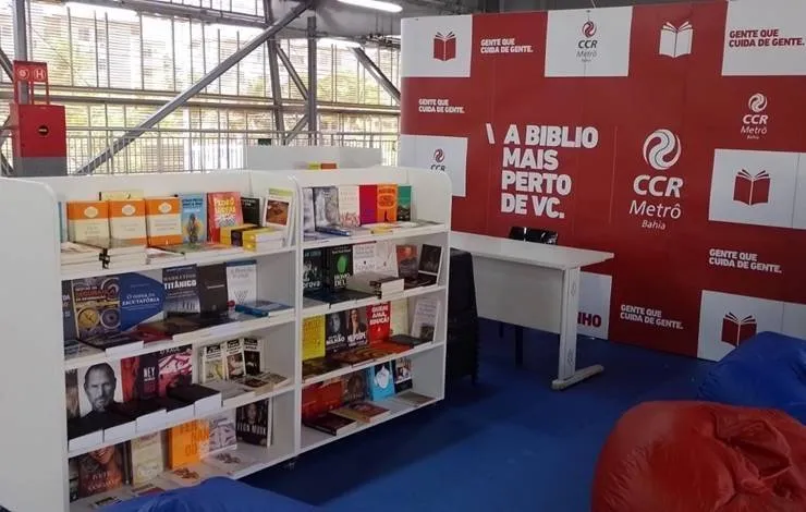 Estação Campo da Pólvora recebe o projeto Bibliometrô Itinerante a partir desta segunda-feira (31)